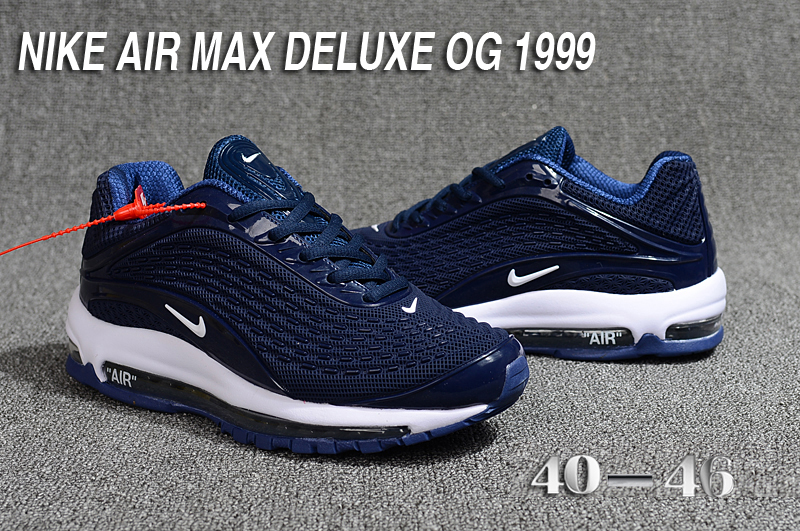 2018 Men Nike Air Max Deluxe OG 1999 Blue White Shoes